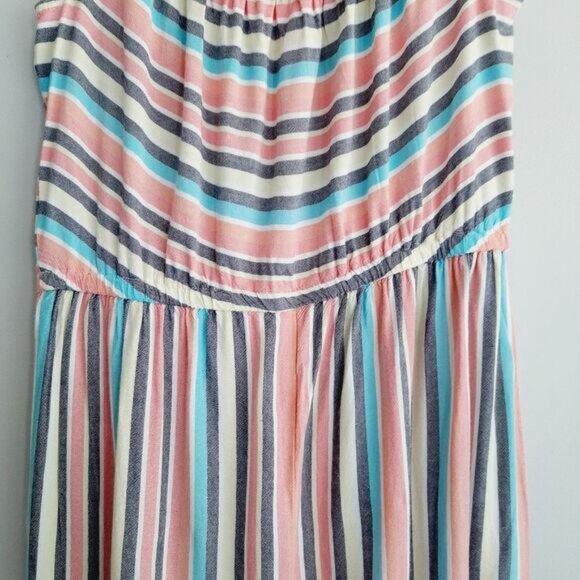 JOE FRESH | Jumpsuit Wide Leg Cropped Bottom Colorful Stripe Romper Kids Sz XL - Picture 10 of 16